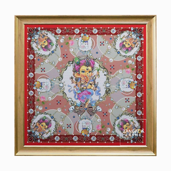 กรอบรูปโชว์ผ้าพันคอ Hermes